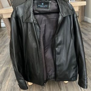 men’s leather jacket